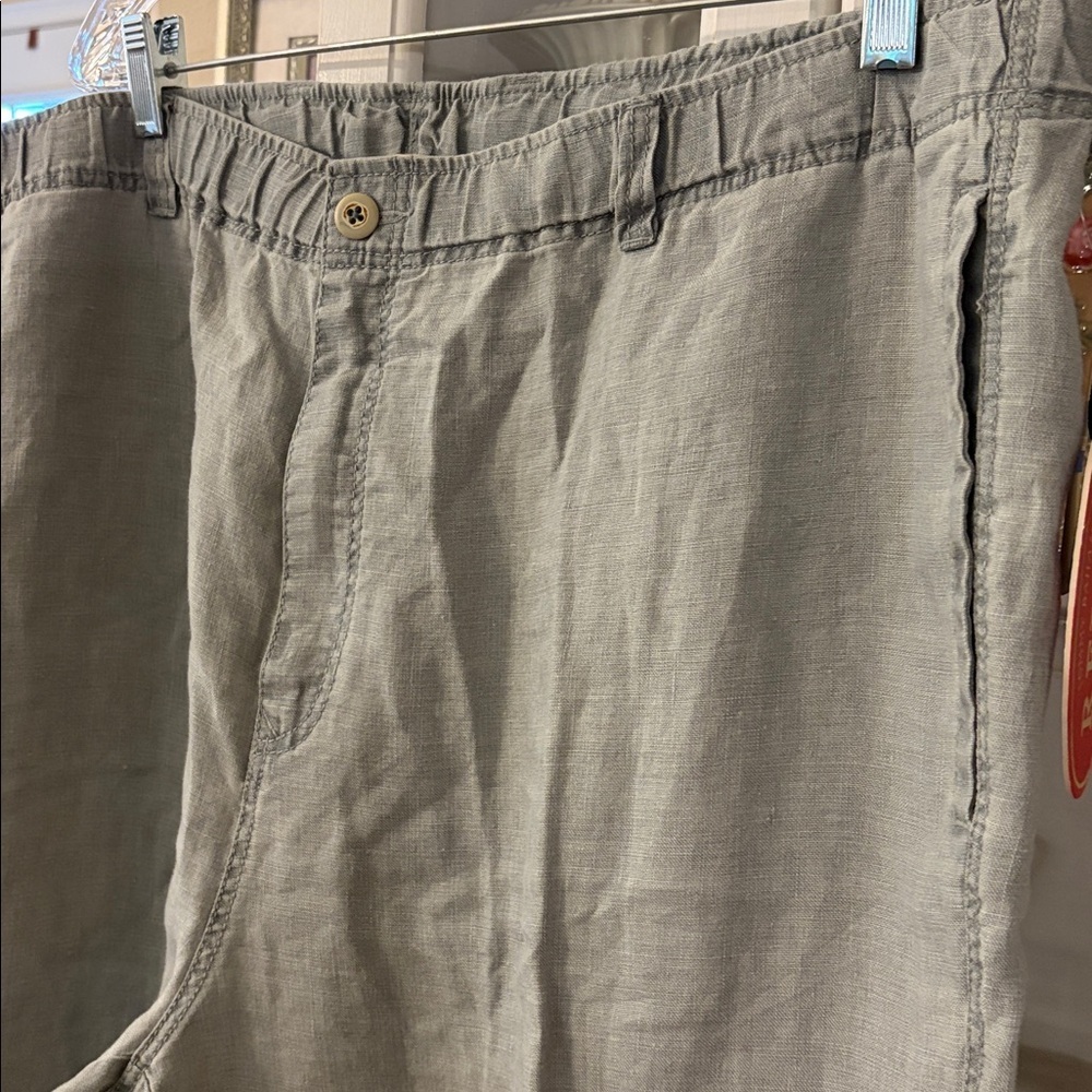 Tommy Bahama on the beach Men’s relax linen Sagebrush drawstring waist. 1X NWT - Picture 4 of 7